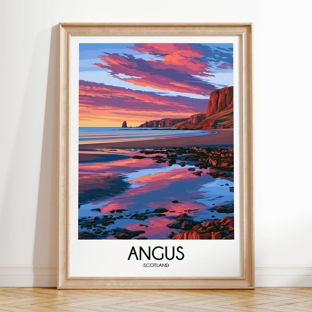 Angus Modern Travel Poster