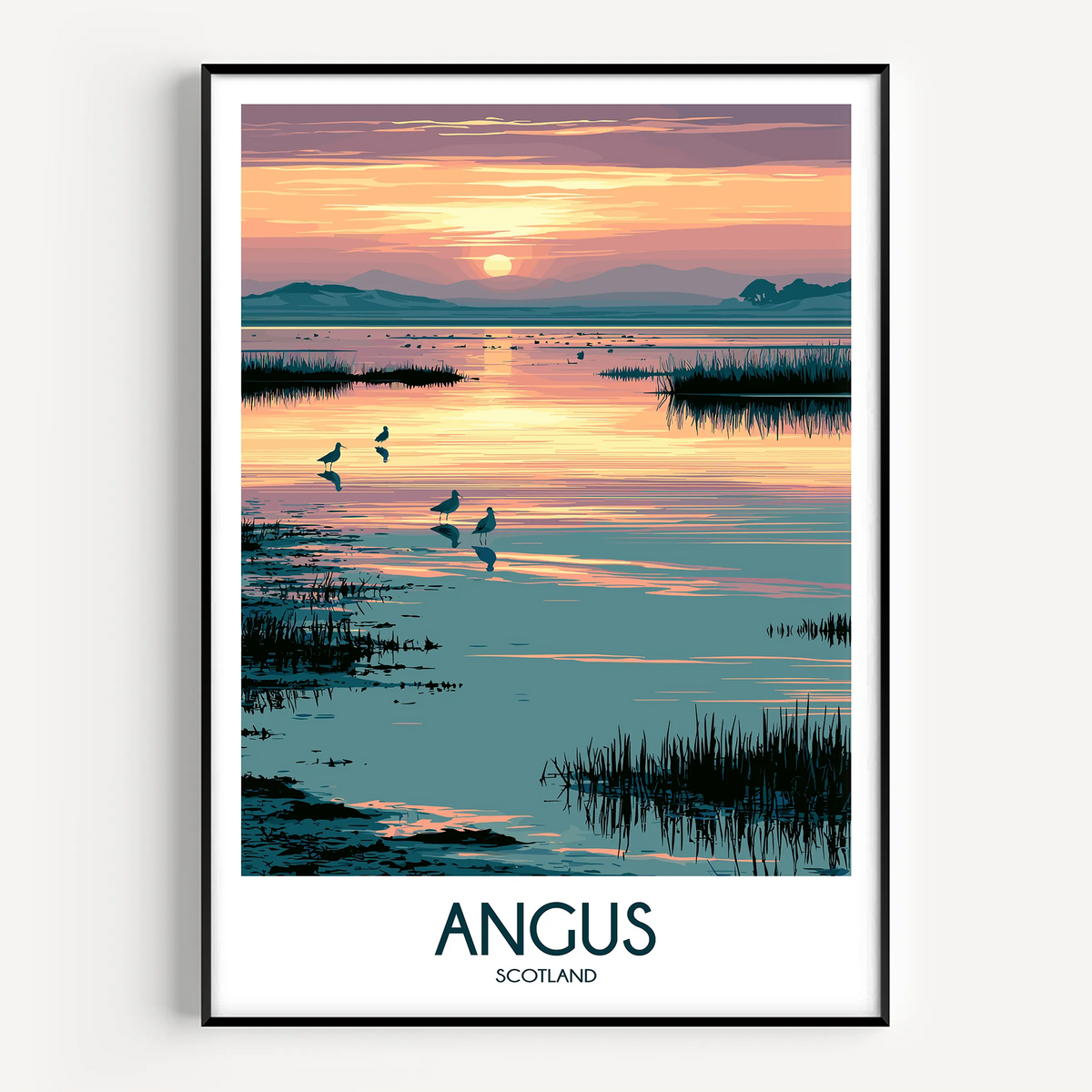 Angus Modern Travel Poster