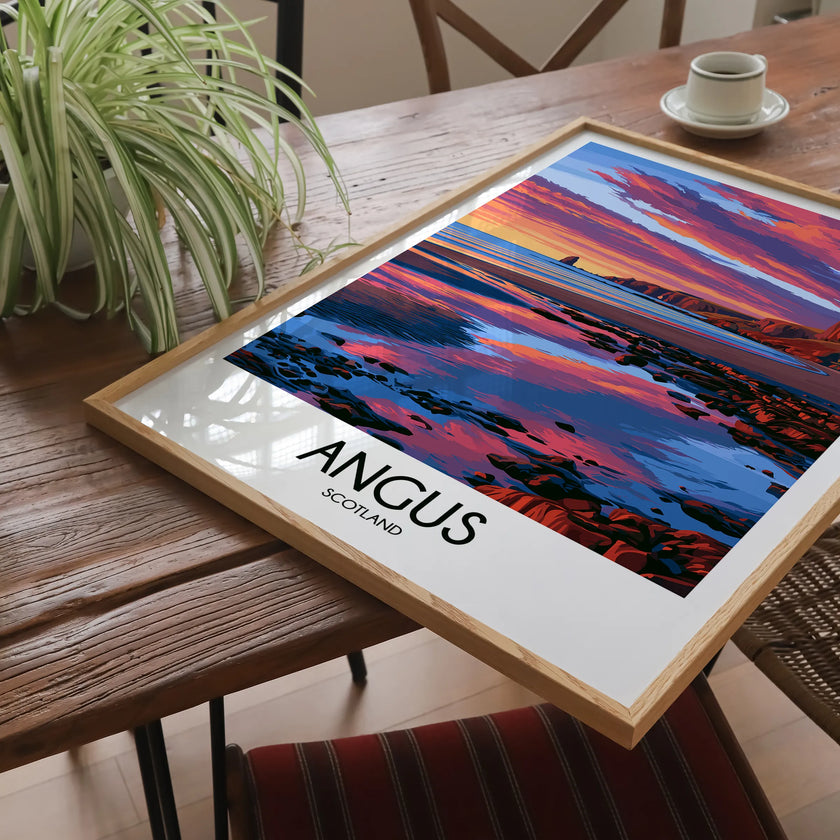 Angus Retro Travel Illustration