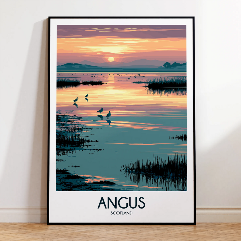 Angus Retro Travel Illustration