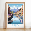 Annecy Modern Travel Poster