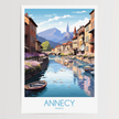 Annecy Scenic Landscape Art