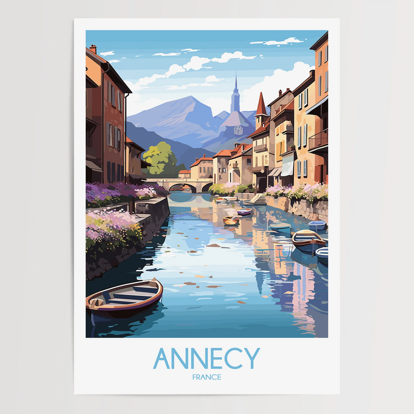 Annecy Scenic Landscape Art