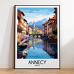 Annecy Scenic Landscape Art