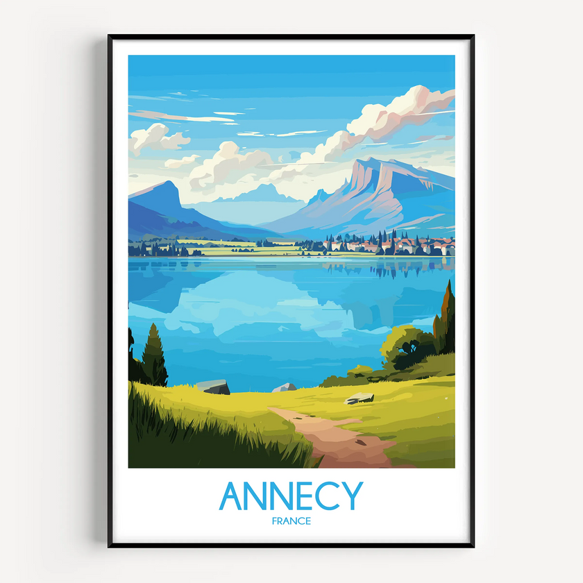 Annecy Scenic Landscape Art
