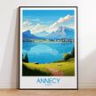 Annecy Souvenir Poster Print