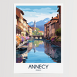 Annecy Vintage Style Print