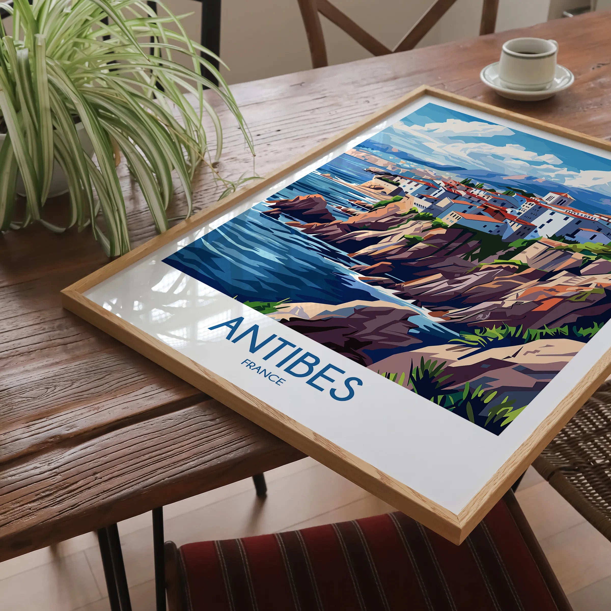 Antibes Modern Travel Poster