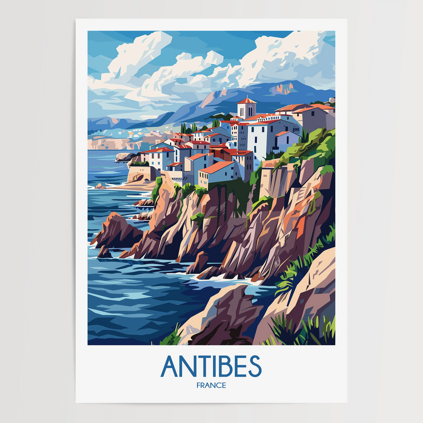 Antibes Souvenir Poster Print