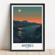 Antibes Vintage Style Print