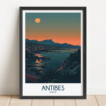 Antibes Vintage Style Print