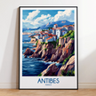 Antibes Vintage Style Print