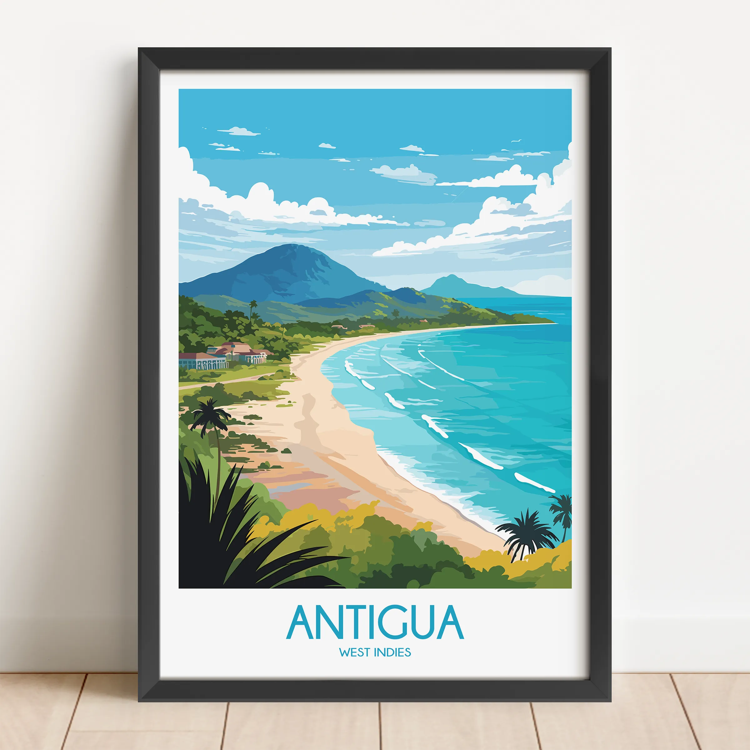 Antigua Vintage Style Print