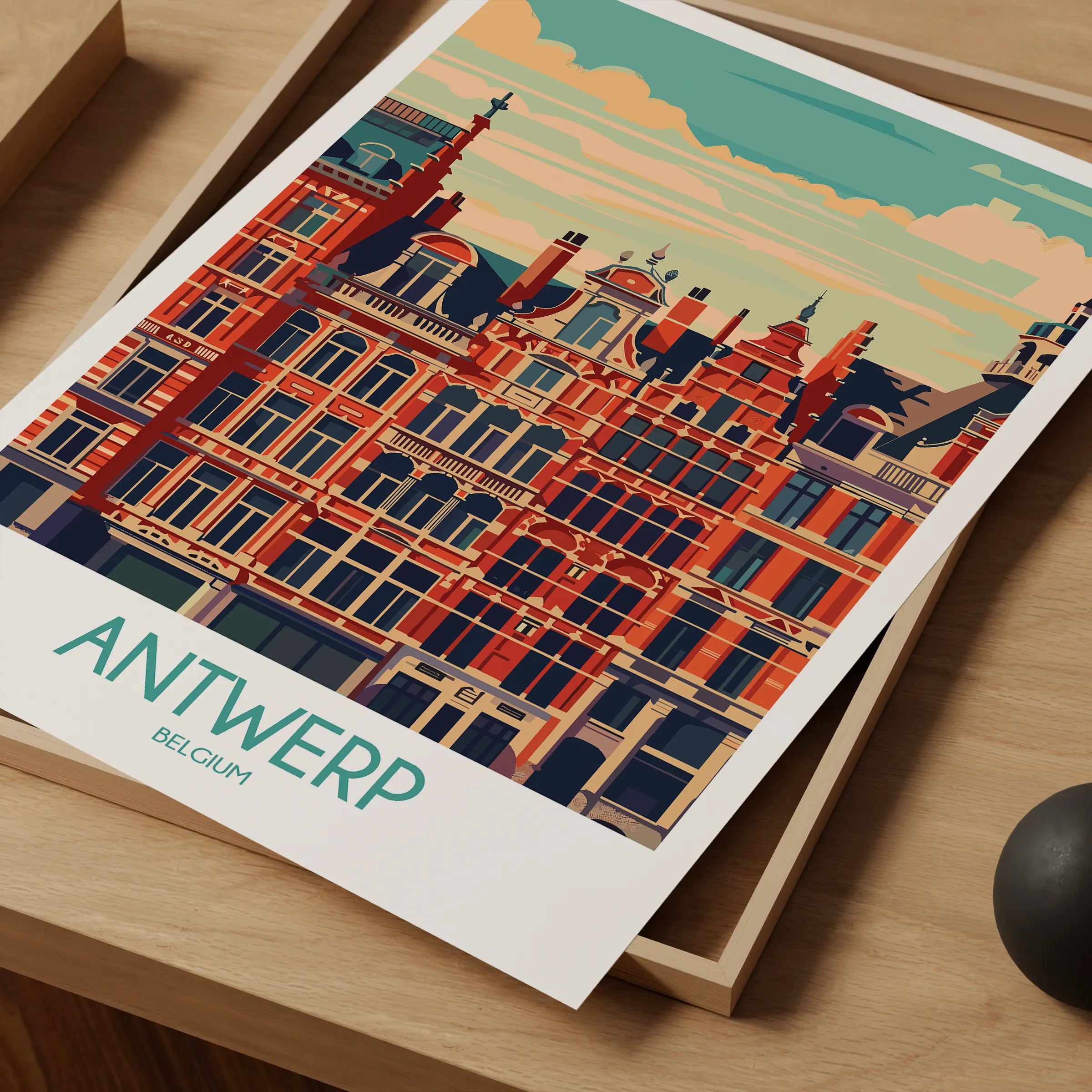Antwerp Destination Art Gift
