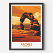 Arches Modern Travel Poster
