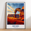 Arches Modern Travel Poster