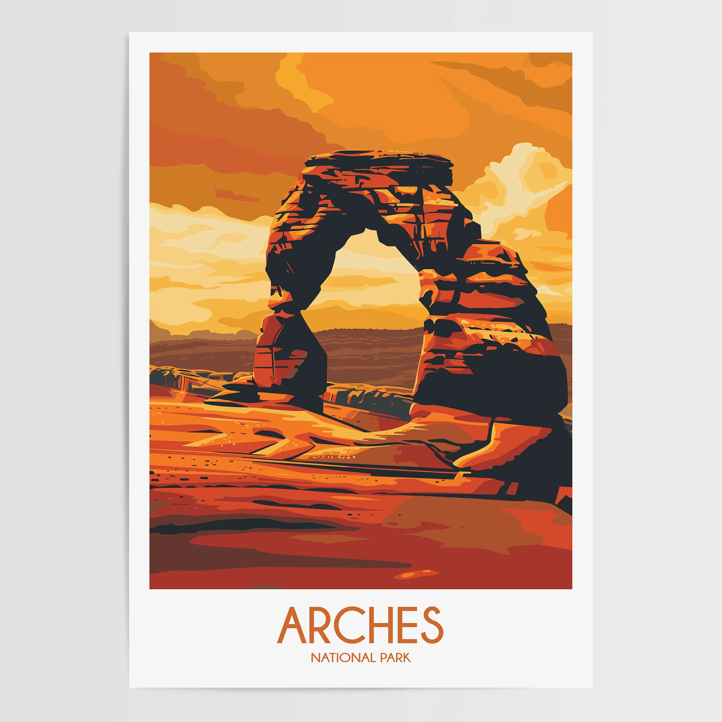 Arches Scenic Landscape Art