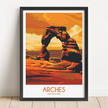 Arches Vintage Style Print