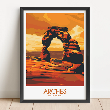 Arches Vintage Style Print