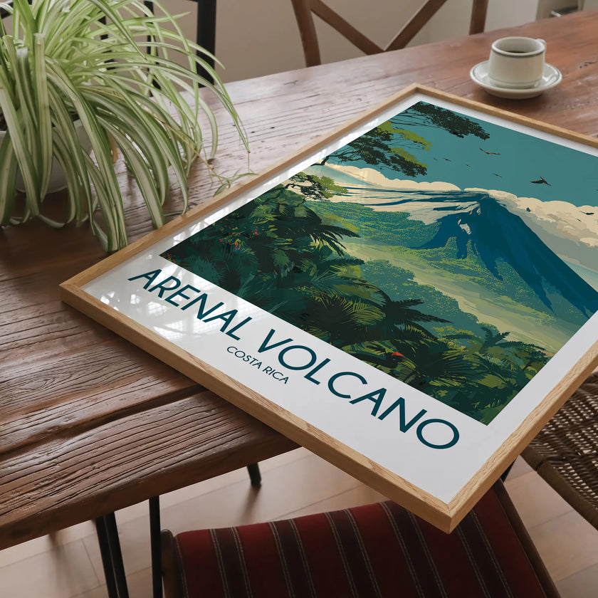 Arenal Volcano Destination Art Gift