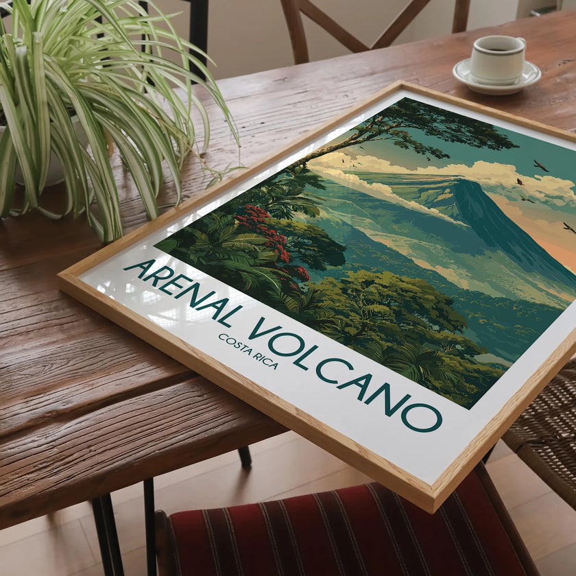 Arenal Volcano Destination Art Gift