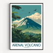 Arenal Volcano Home Office Decor