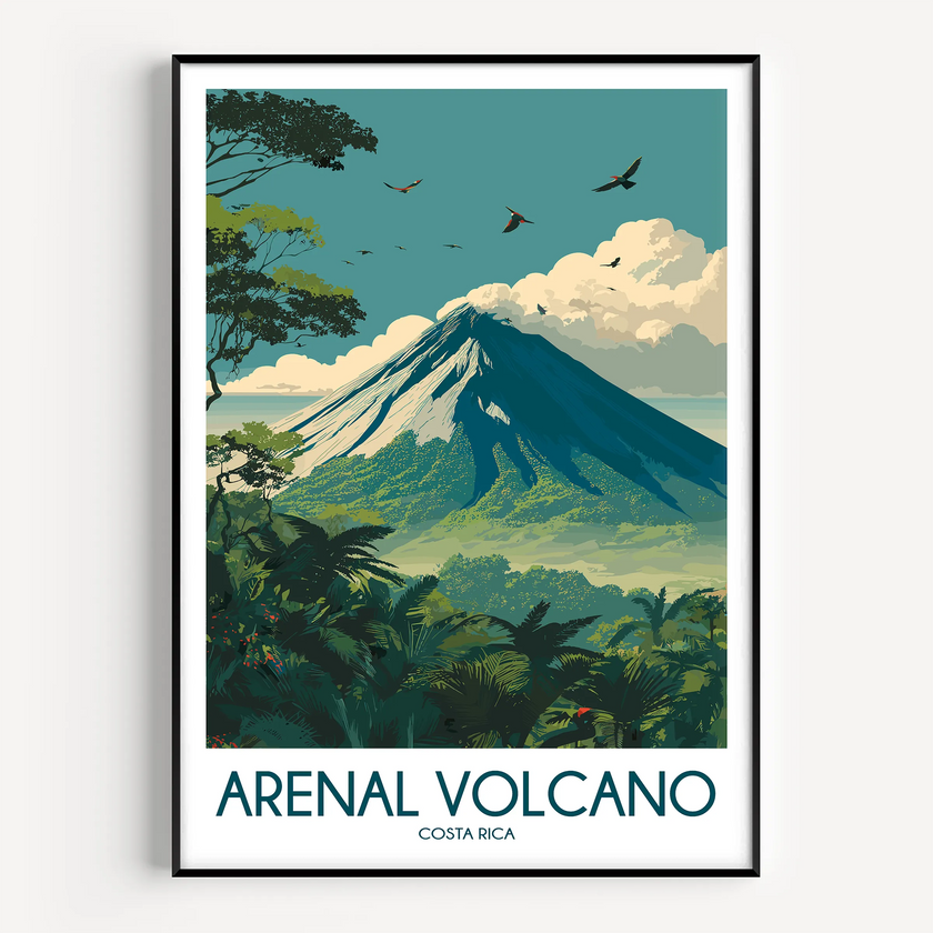 Arenal Volcano Home Office Decor