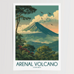 Arenal Volcano Souvenir Poster Print