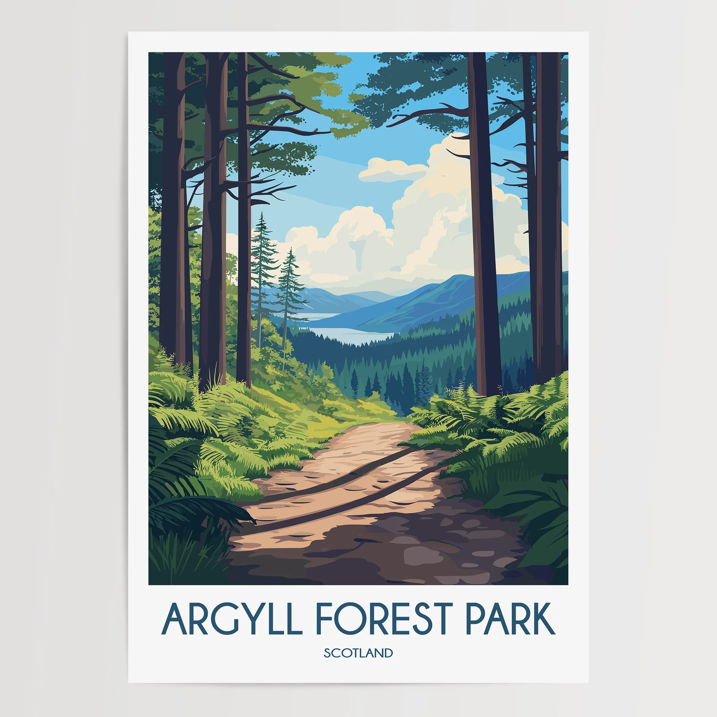 Argyll Forest Park Destination Art Gift
