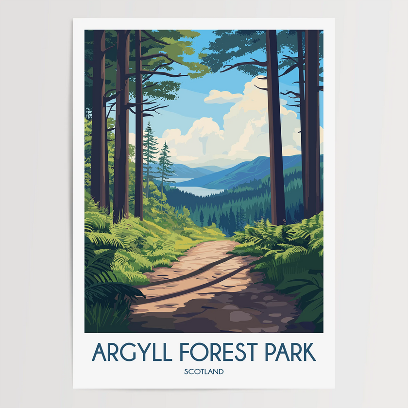 Argyll Forest Park Destination Art Gift