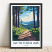 Argyll Forest Park Souvenir Poster Print