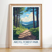 Argyll Forest Park Vintage Style Print