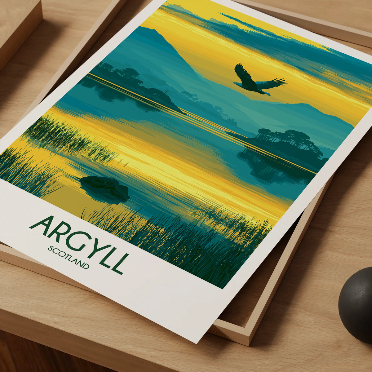Argyll Retro Travel Illustration