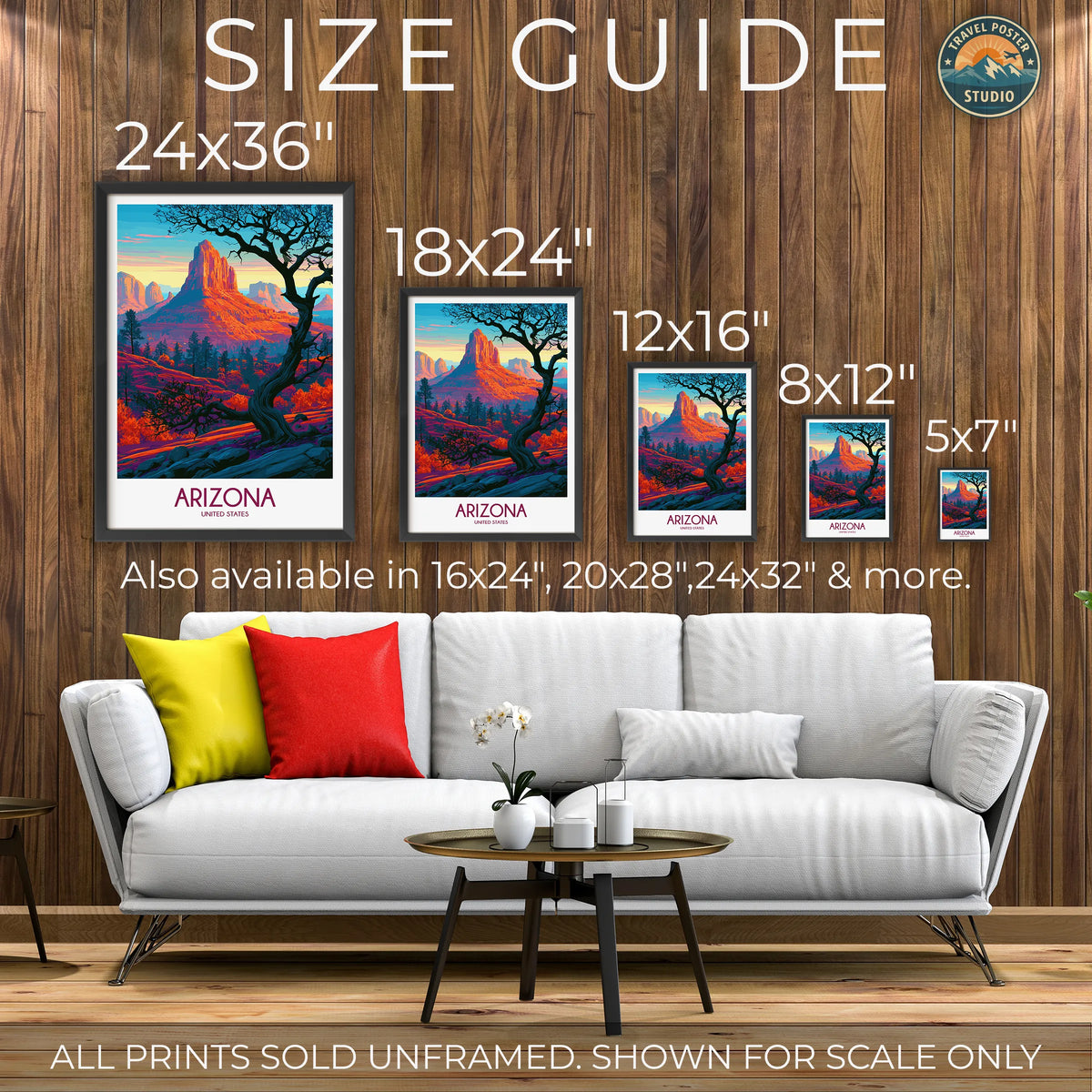 Arizona Modern Travel Poster