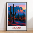 Arizona Modern Travel Poster