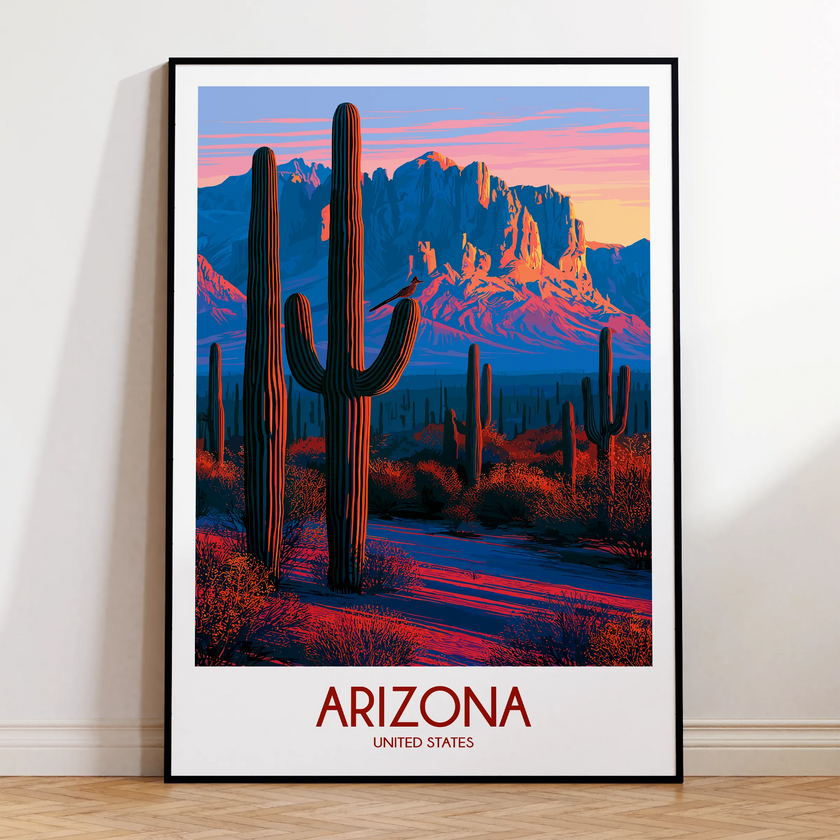 Arizona Modern Travel Poster