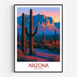 Arizona Vintage Style Print