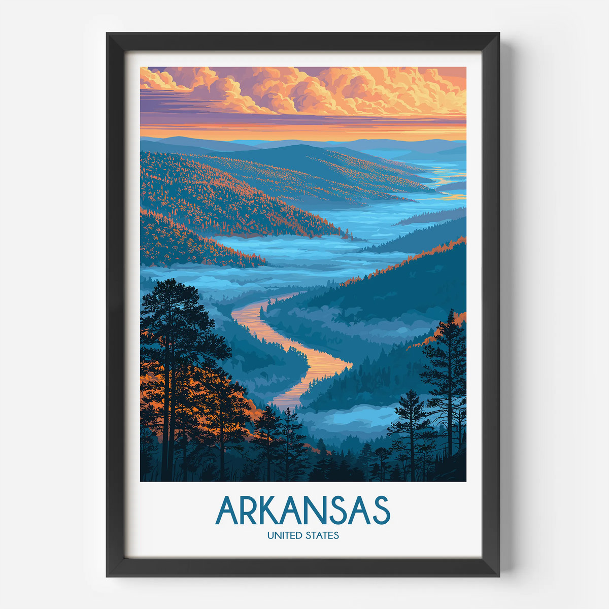 Arkansas Gallery Quality Print