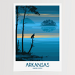 Arkansas Minimalist Wall Art