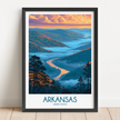 Arkansas Minimalist Wall Art
