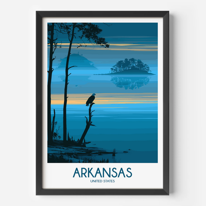 Arkansas Souvenir Poster Print