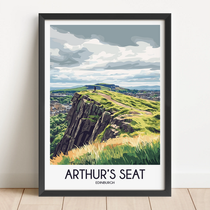 Arthur'S Seat Vintage Style Print