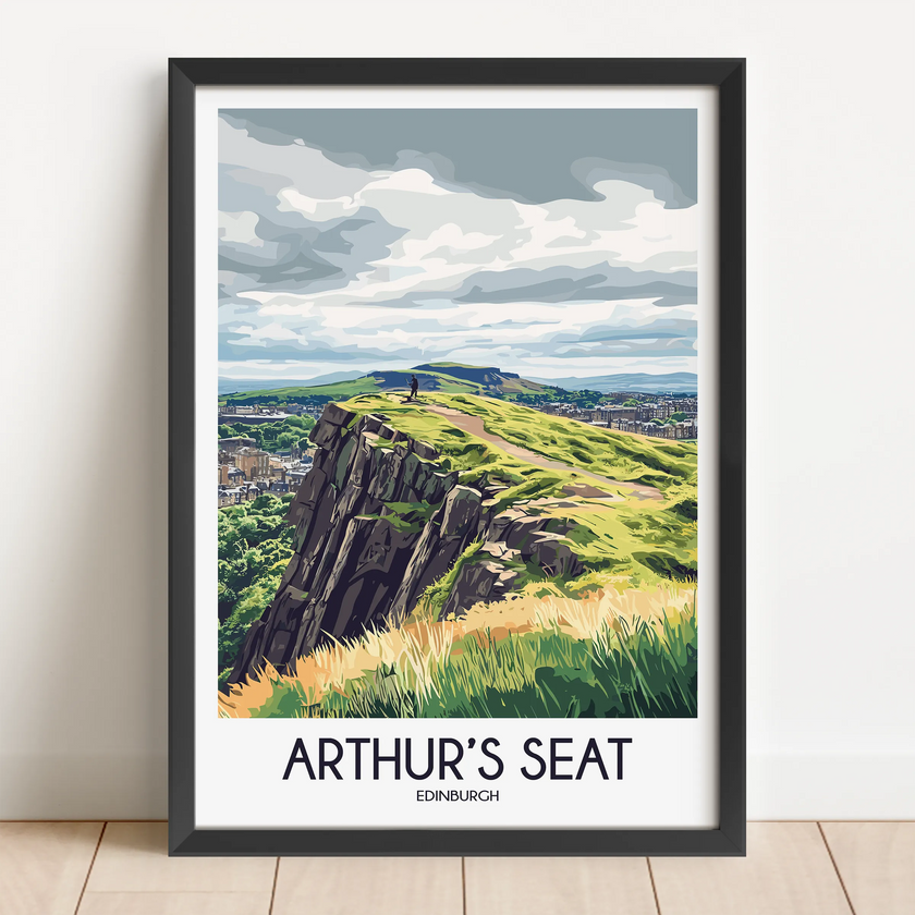 Arthur'S Seat Vintage Style Print