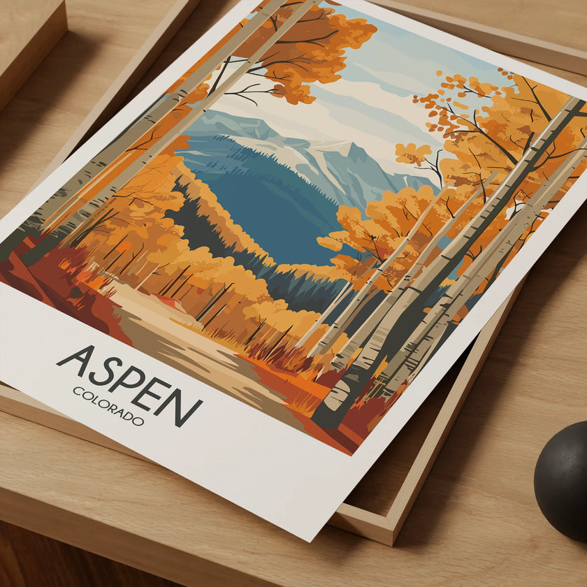 Aspen Vintage Style Print