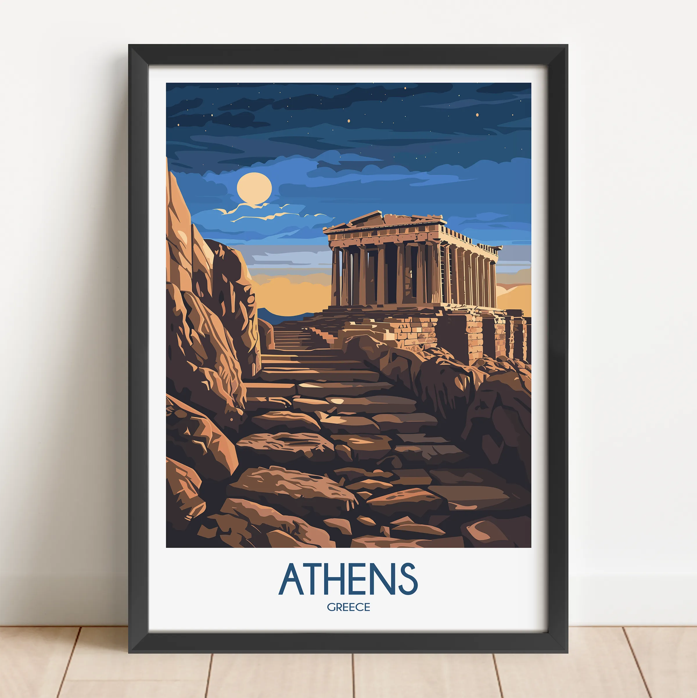Athens Destination Art Gift