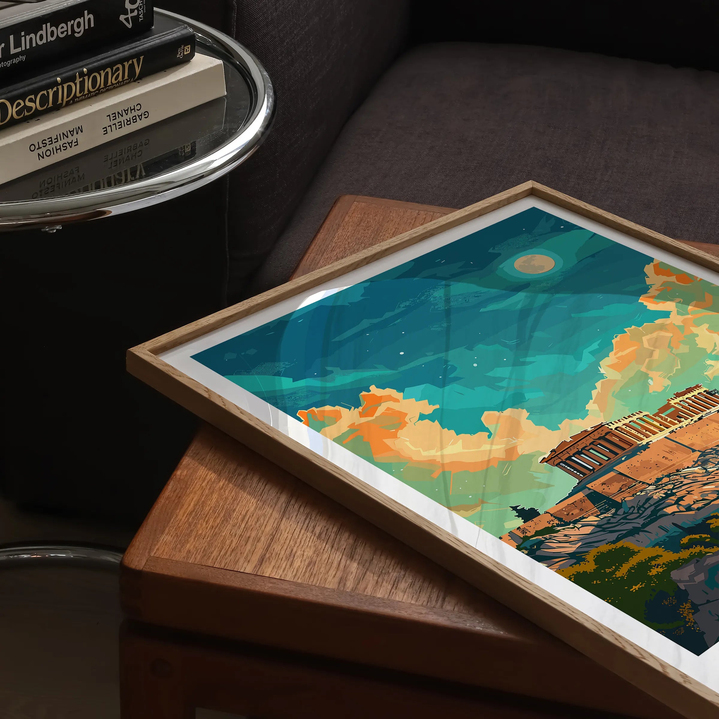 Athens Retro Travel Illustration