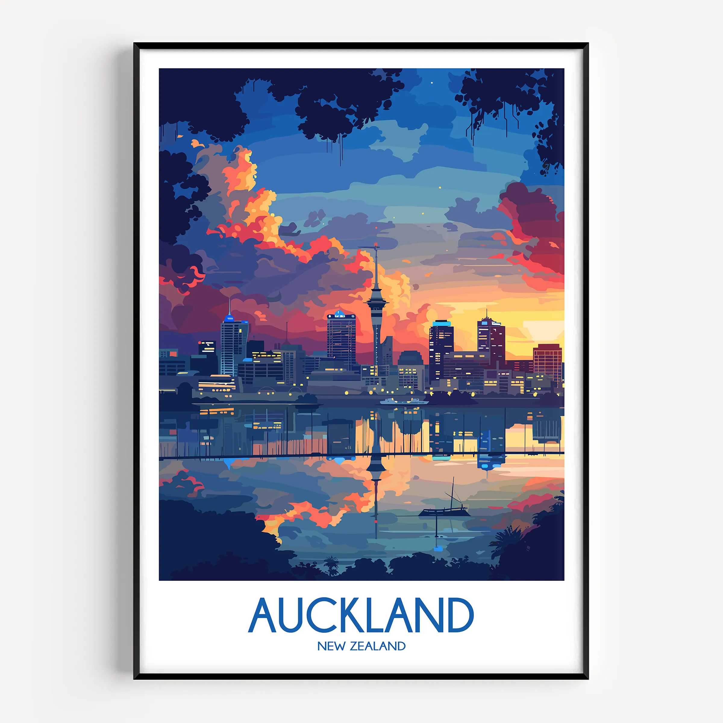 Auckland Minimalist Wall Art