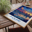 Auckland Modern Travel Poster