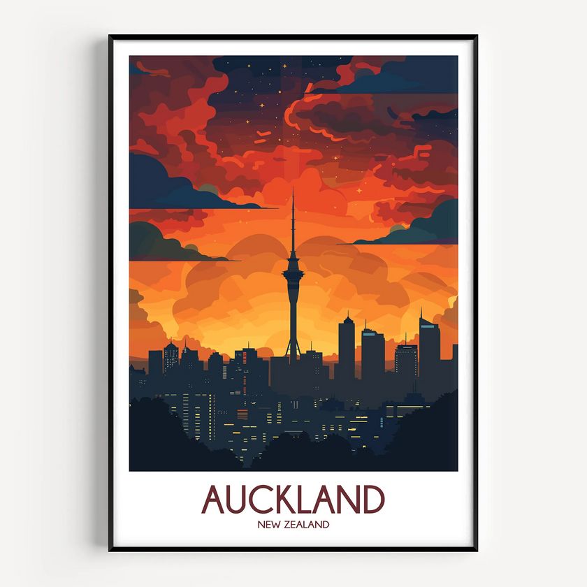 Auckland Souvenir Poster Print