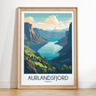 Aurlandsfjord Destination Art Gift